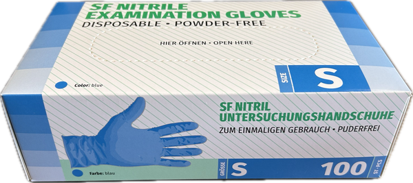Untersuchungs-Handschuhe aus Nitril Gr.S
