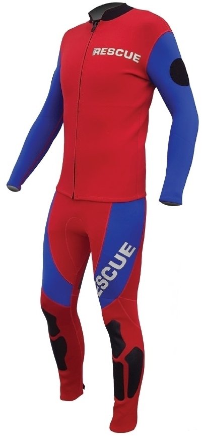 Rescue John and Jacket Neoprene, Red/Blue